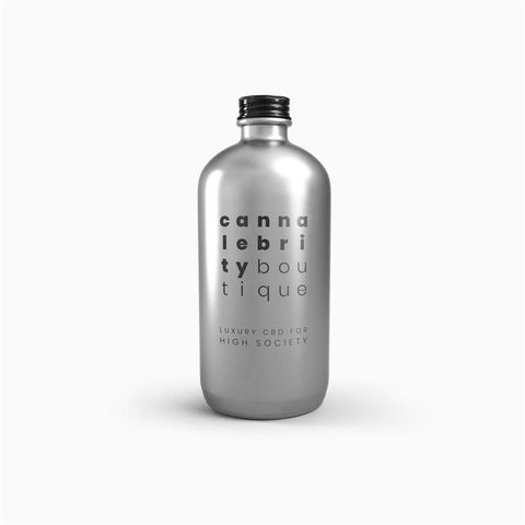 Cannalebrity Boutique silver bottle