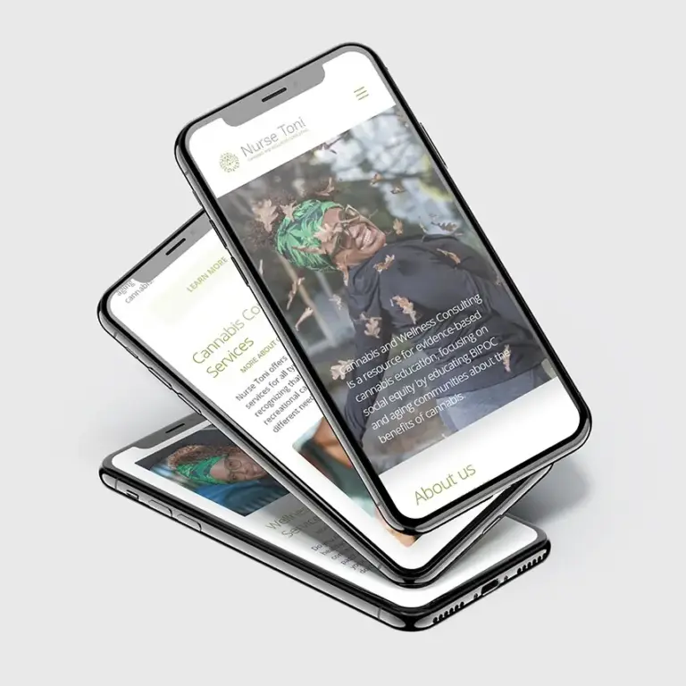 Cannabis Nurse Toni, branding and website by Studio 420