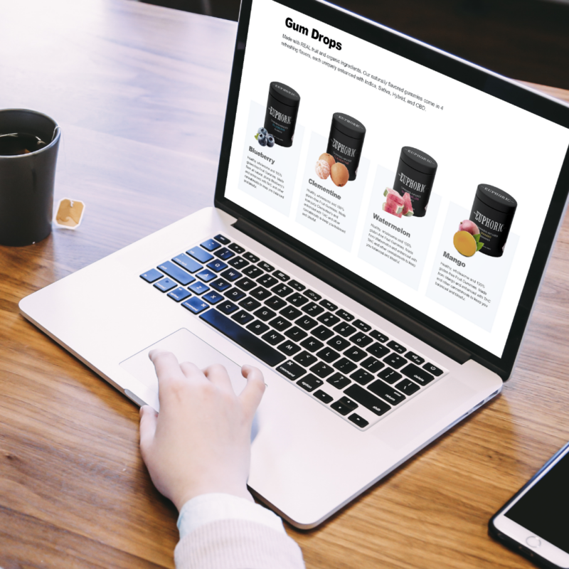 Euphoric Edibles, web design by Studio 420, image 3
