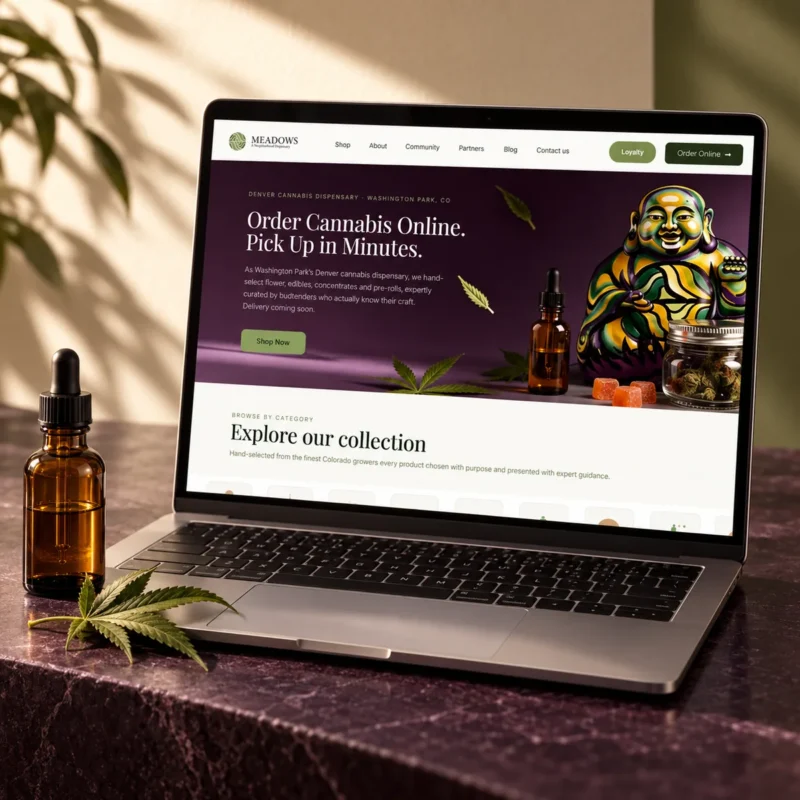 Meadows, website by Studio 420